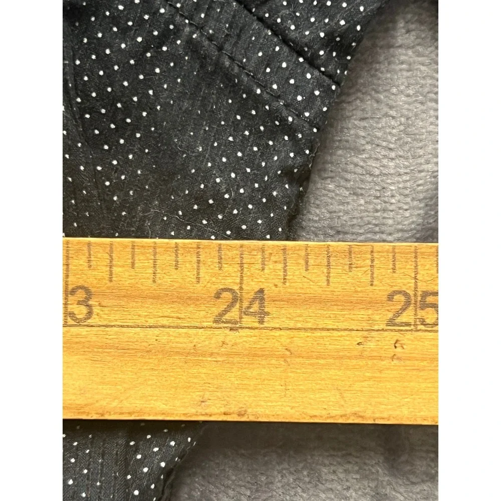 Barabas Button Down Shirt 3XL‎ Black Gray Micro Dot Striped Long Sleeve Cotton